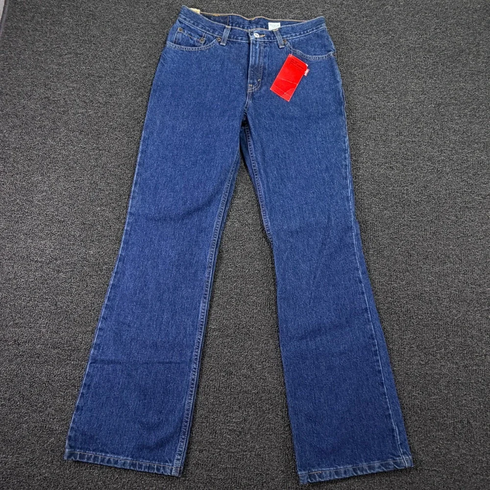 Levi's Jeans Juniors 9 M 517 Slim Fit Boot Cut Dark Wash Denim NEW